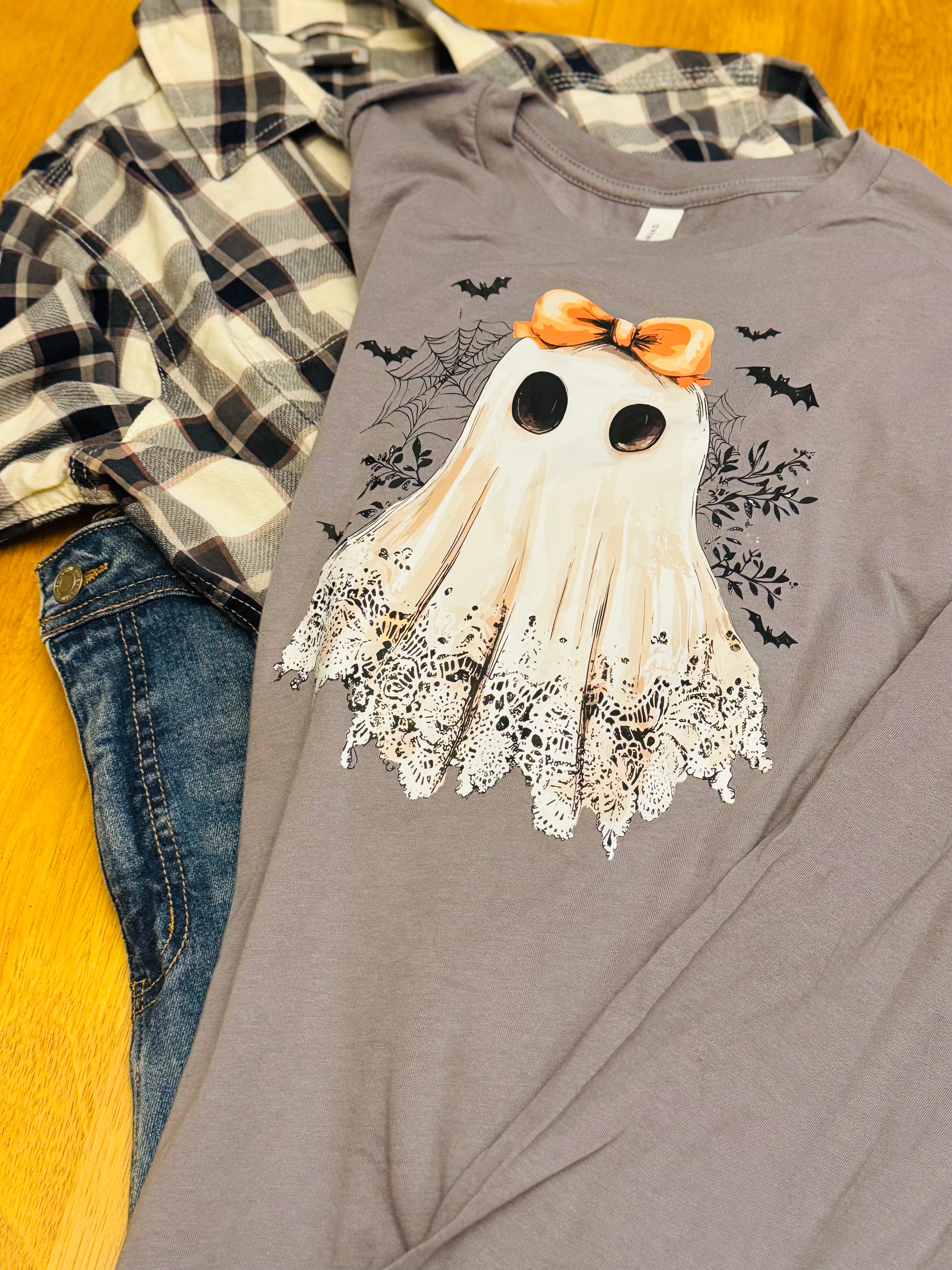 Lacy Ghost Long Sleeve Shirt