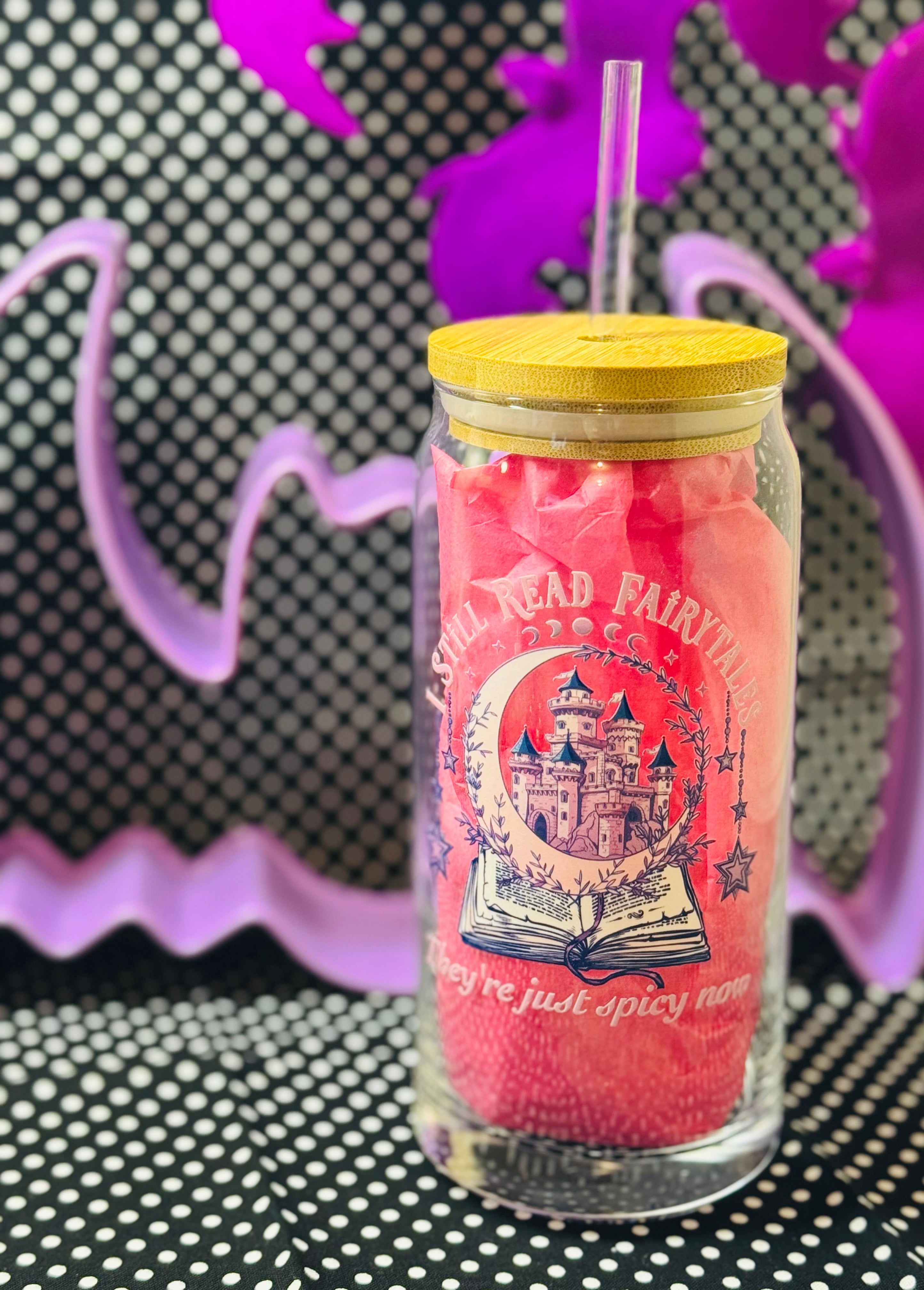 Spicy Fairytale Glass Tumbler
