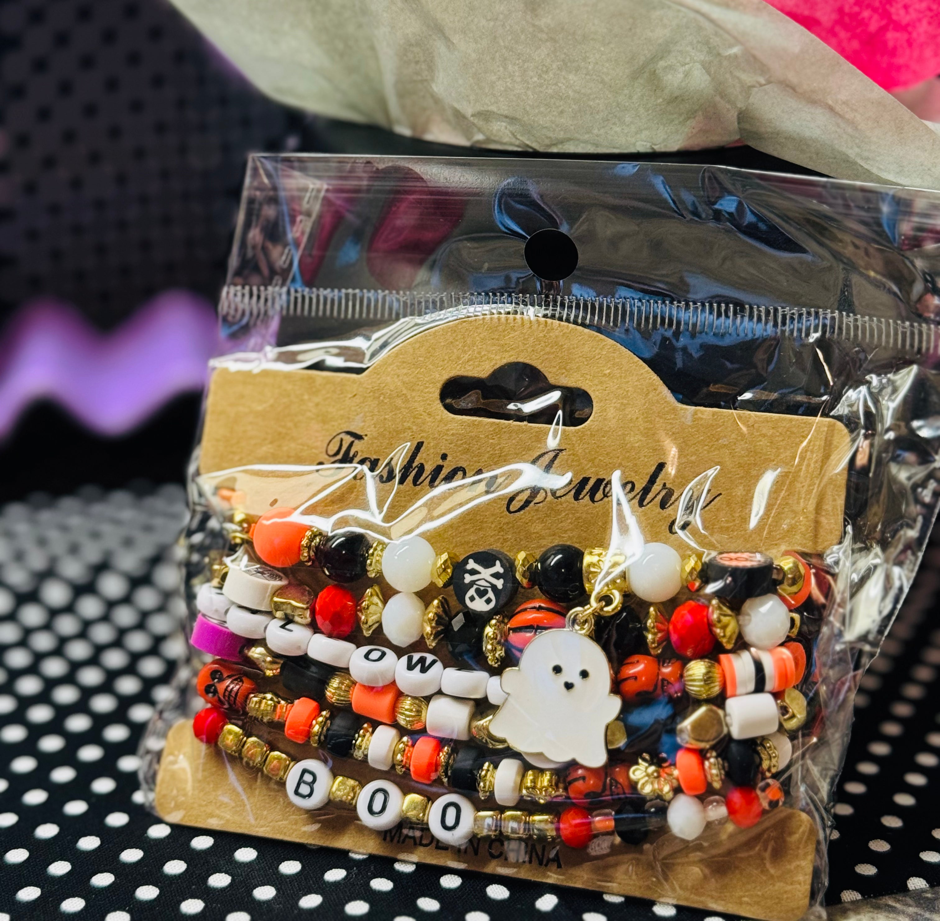 Spooky Stacked Bracelets