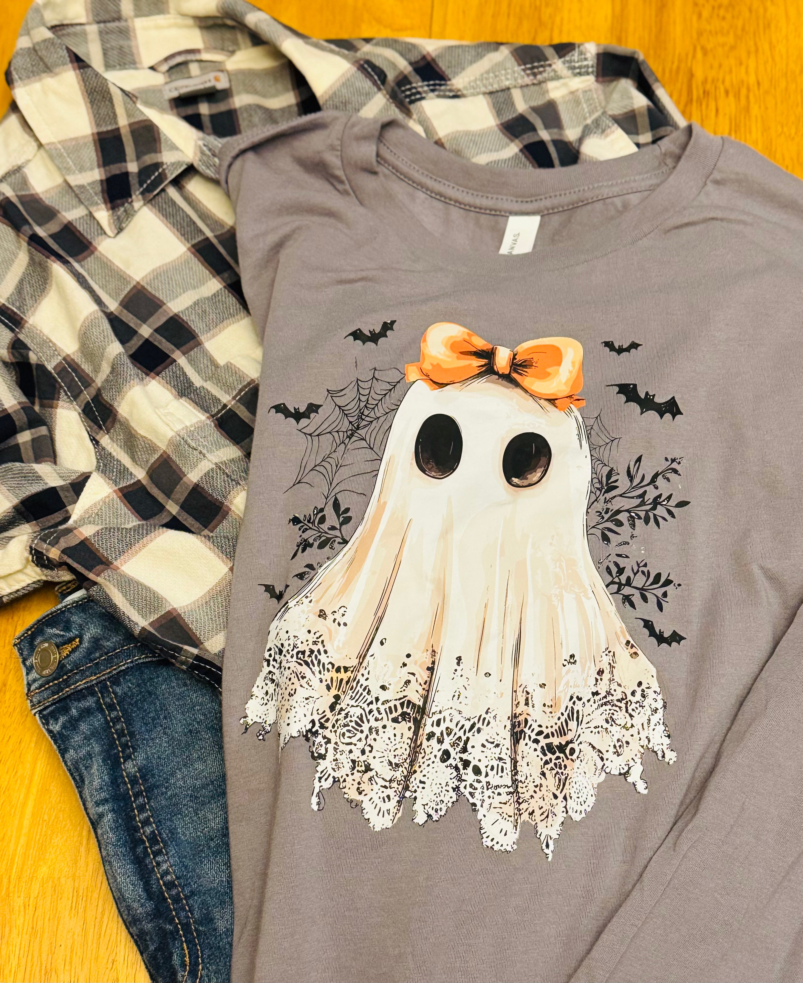 Lacy Ghost Long Sleeve Shirt